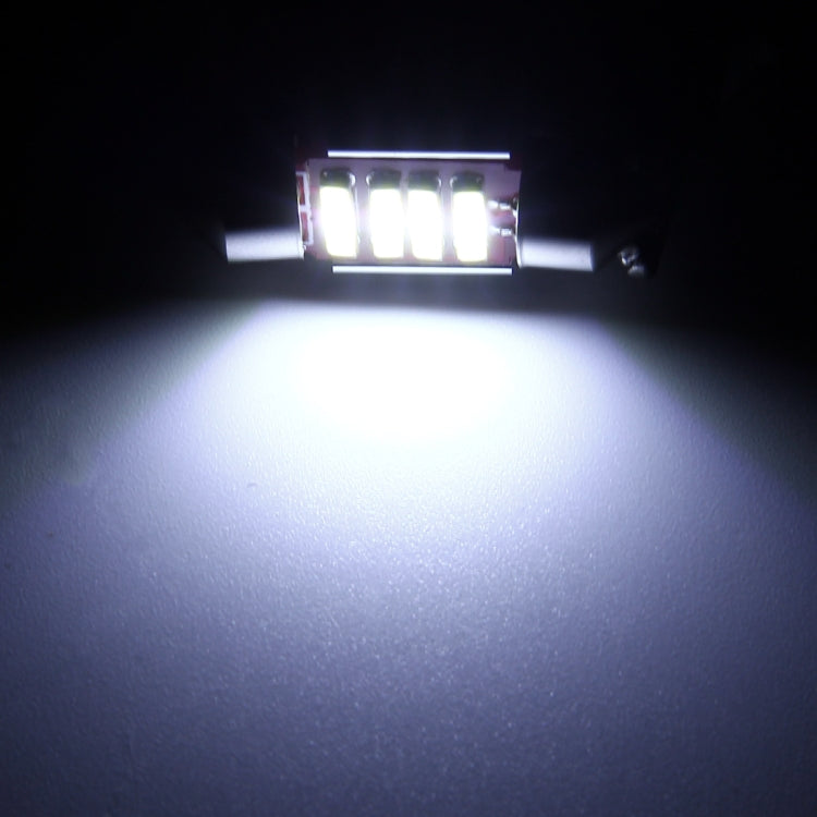 2 PCS 2W 100 LM 6000K 36MM 6 SMD-7020 LEDs Bicuspid Port Decoding Car Dome Lamp LED Reading Light, DC 12V, 36MM