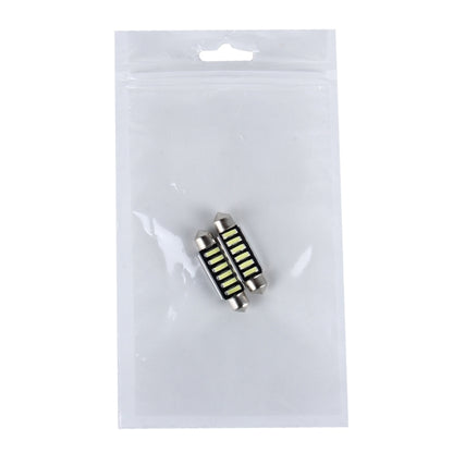 2 PCS 2W 100 LM 6000K 41MM 6 SMD-7020 LEDs Bicuspid Port Decoding Car Dome Lamp LED Reading Light, DC 12V, White Light, 41MM