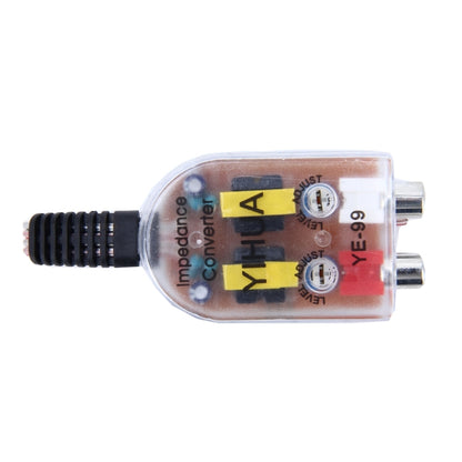 محول YE-99 لمركبة سيارة من مقاومة عالية إلى منخفضة، محول مكبر صوت إلى خط RCA، محول YE-99 لمركبة سيارة من مقاومة عالية إلى منخفضة