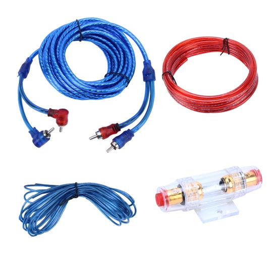 مجموعة تركيب أسلاك مضخم الصوت للسيارة YH-128 بقوة 1200 واط مع موصل RCA عالي الأداء، وكابل طاقة صوت لمضخم الصوت للسيارة