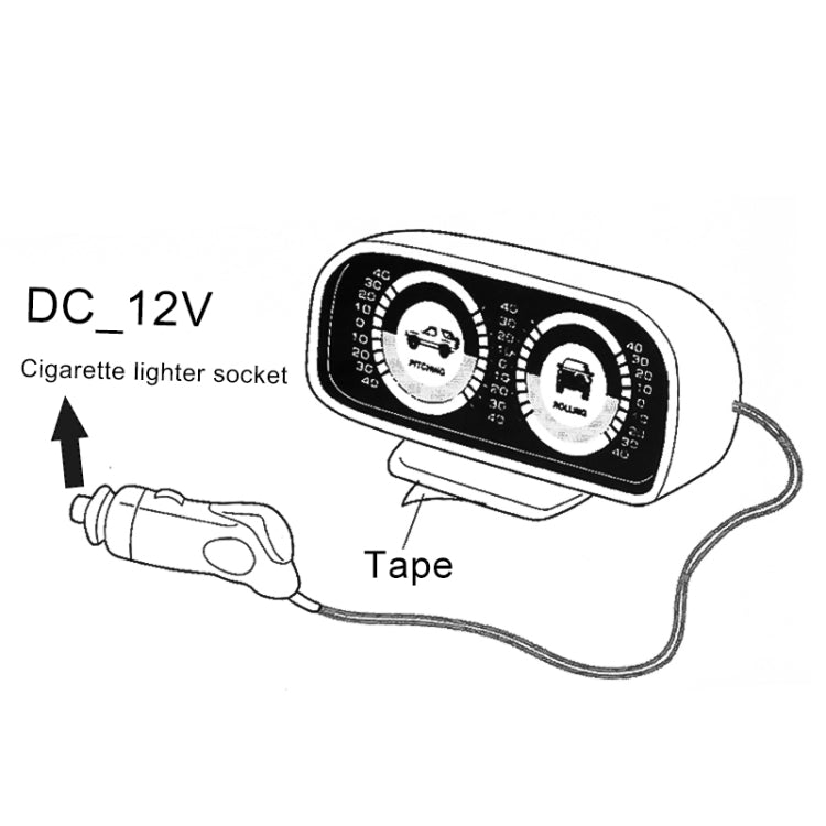 جهاز قياس الميل القابل للتعديل TR-9601، أداة تحديد الميل، مقياس ميل السيارة، مقياس ميل السيارة