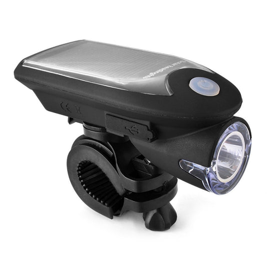 2 PCS 3W 240LM USB Solar Energy Motorcycle / Bicycle Light Set, Front Light+Back Light, Front Light+Back Light Black, Front Light+Back Light White