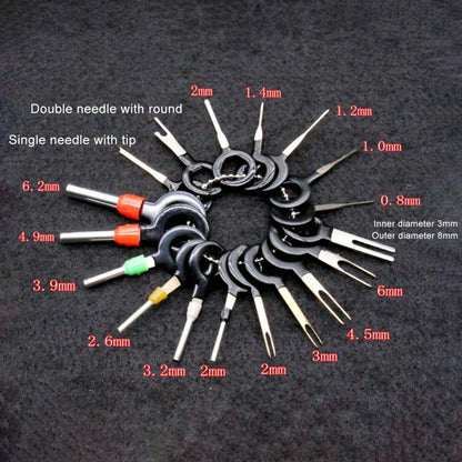 18 PCS Auto Car Plug Circuit Board Wire Harness Terminal Extraction Pick Connector Crimp Pin Back Needle Remove Tool, 18 PCS