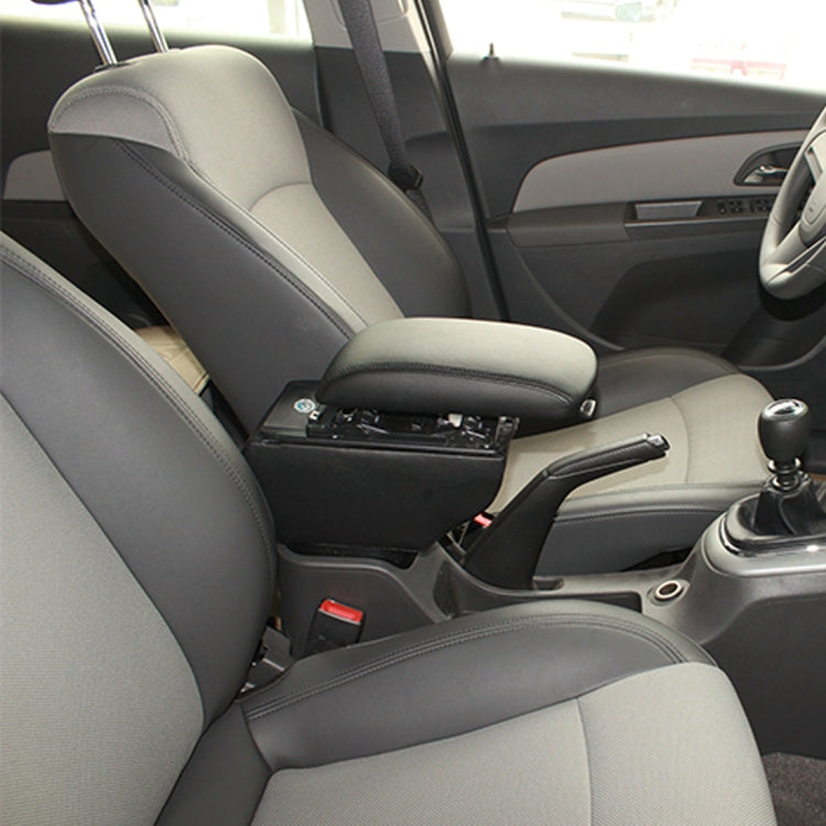 Car ABS Leather Wrapped Armrest Box, Fast Charge USB Holes and Cables for New Fit (Red Line with Air Outlet), Black Line with Air Outlet)(Black), Black Line without Air Outlet)(Black), Red Line with Air Outlet)(Black), without Air Outlet)(Beige)
