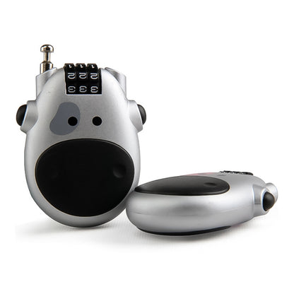 JASIT Portable Multifunction Cute Cow Travel Luggage Password Lock, Luggage Password Lock