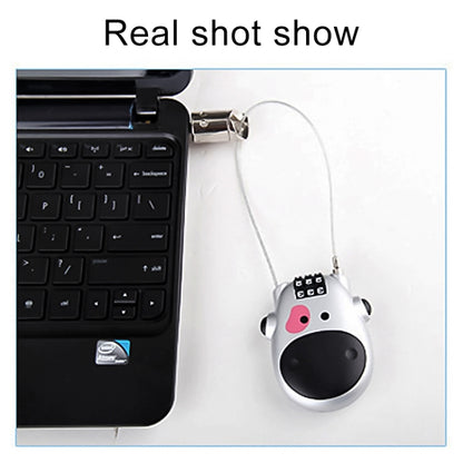 JASIT Portable Multifunction Cute Cow Travel Luggage Password Lock, Luggage Password Lock