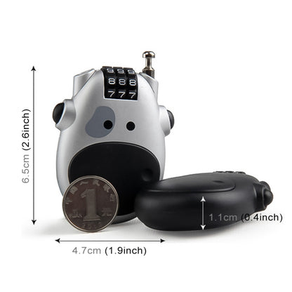 JASIT Portable Multifunction Cute Cow Travel Luggage Password Lock, Luggage Password Lock