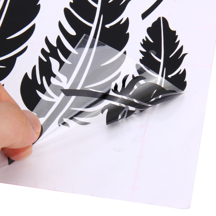 10 PCS Emblem Feather Car Stickers Waterproof Plastic Decal Sticker, Feather