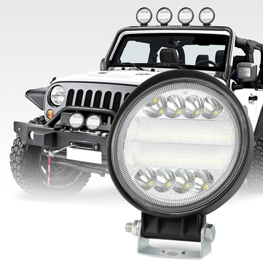 2 PCS 4 inch 15W Spot / Flood Light White Light Round-Shaped Waterproof Car SUV Work Lights Spotlight LED Bulbs, DC 9-30V, 4 inch 15W Round-Shaped