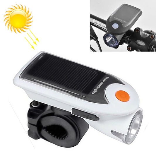 3W 240LM USB Solar Energy Motorcycle / Bicycle Front Light, Front Light White, Front Light Black