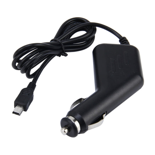 محول شاحن USB صغير عالمي لكاميرا DVR للسيارة ونظام تحديد المواقع العالمي (GPS) المدخل 10 فولت - 48 فولت المخرج 5 فولت 1.5 أمبير، طول الكابل: 1.2 متر، طول كابل USB صغير: 1.2 متر