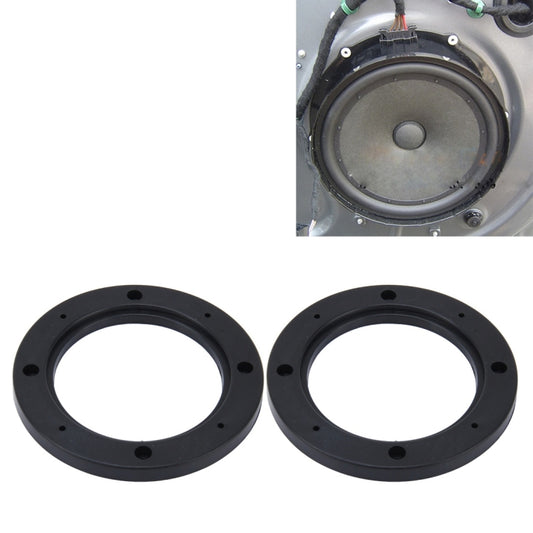 2 PCS 5 inch Car Auto ABS Loudspeaker Base Protection Hollow Cover Holder Mat, Inner Diameter: 12.5cm, 12.5cm