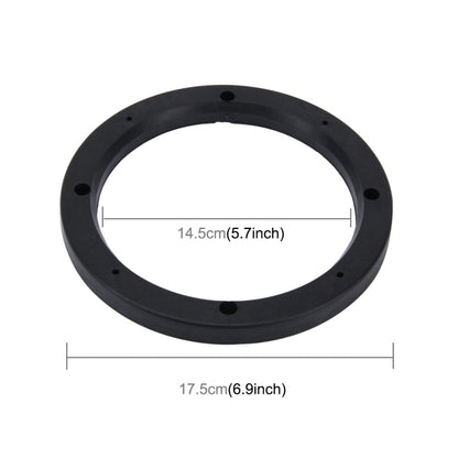 2 PCS 6.5 inch Car Auto ABS Loudspeaker Base Protection Hollow Cover Holder Mat, Inner Diameter: 14.5cm, 14.5cm