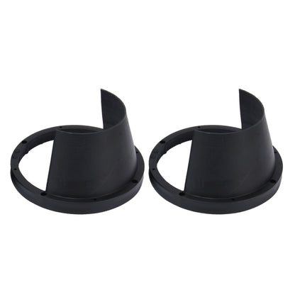 2 PCS 6.5 inch Car Auto Loudspeaker Plastic Waterproof Cover with Protective Cushion Pad, Inner Diameter: 14.5cm
