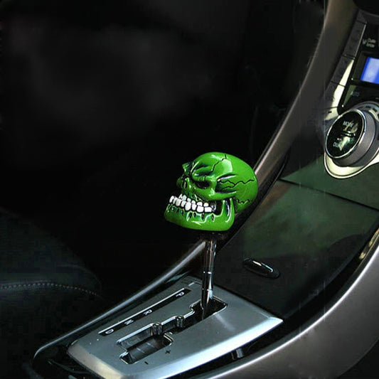Universal Skull Head Shape ABS Manual or Automatic Gear Shift Knob  with Three Rubber Covers Fit for All Car, Skull Head Shape 1, Skull Head Shape 2, Skull Head Shape 3