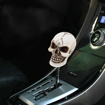 Universal Skull Head Shape ABS Manual or Automatic Gear Shift Knob  with Three Rubber Covers Fit for All Car, Skull Head Shape 1, Skull Head Shape 2, Skull Head Shape 3