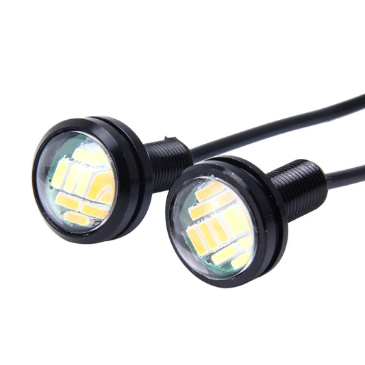 2 PCS 2W Car Auto Eagle Eyes Fog Light Turn Light with 12 SMD-4014 LED Lamps, DC 12V Cable Length: 55cm, SMD-4014, Eagle Eye Light  12V/2W
