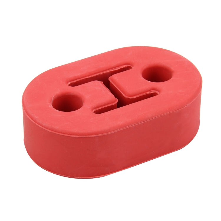 Universal Car Two Holes Adjustable Rubber Mounting Bracket Exhaust Tube Hanging Rubber Tube Car Exhaust Pipe Hanging Shackle Hanging Exhaust Hanging From Ear, 2 Holes (Blue), 2 Holes (Red), 2 Holes (Yellow), 2 Holes (Black)