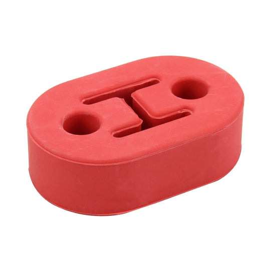 Universal Car Two Holes Adjustable Rubber Mounting Bracket Exhaust Tube Hanging Rubber Tube Car Exhaust Pipe Hanging Shackle Hanging Exhaust Hanging From Ear, 2 Holes (Blue), 2 Holes (Red), 2 Holes (Yellow), 2 Holes (Black)