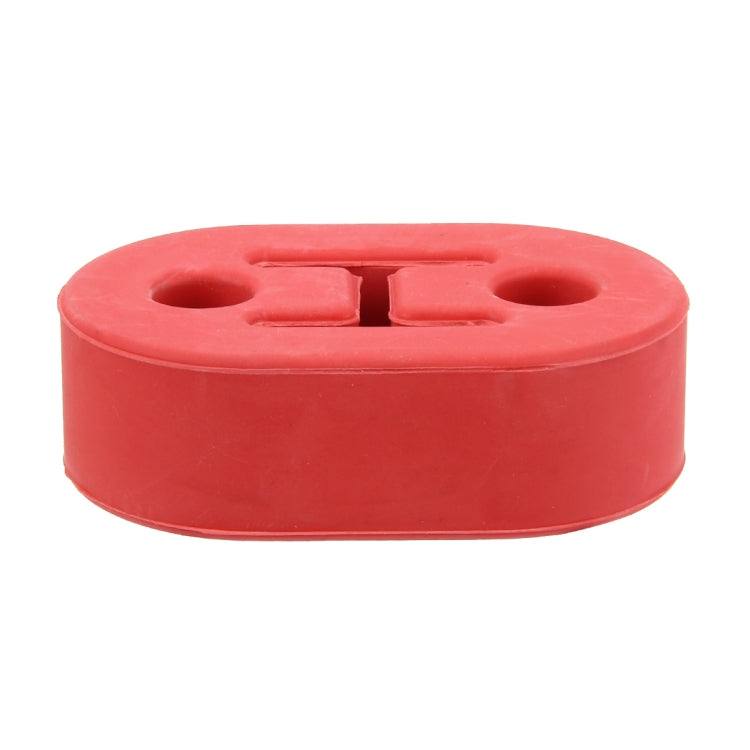 Universal Car Two Holes Adjustable Rubber Mounting Bracket Exhaust Tube Hanging Rubber Tube Car Exhaust Pipe Hanging Shackle Hanging Exhaust Hanging From Ear, 2 Holes (Blue), 2 Holes (Red), 2 Holes (Yellow), 2 Holes (Black)