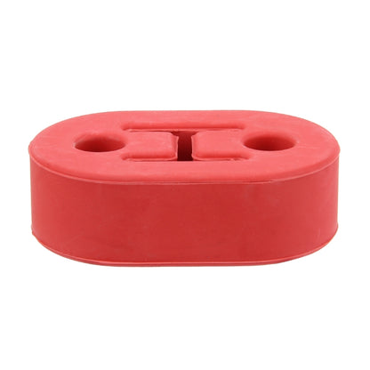 Universal Car Two Holes Adjustable Rubber Mounting Bracket Exhaust Tube Hanging Rubber Tube Car Exhaust Pipe Hanging Shackle Hanging Exhaust Hanging From Ear, 2 Holes (Blue), 2 Holes (Red), 2 Holes (Yellow), 2 Holes (Black)
