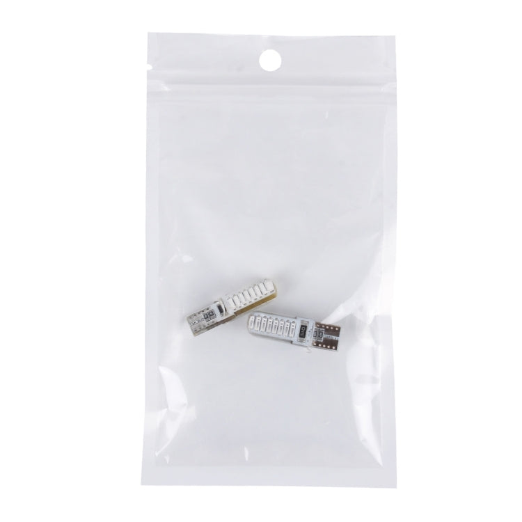 قطعتان من مصابيح LED T10 3 وات 16 SMD-4014 لإضاءة تخليص السيارة، تيار مستمر 12 فولت، 16 SMD-4014 LED