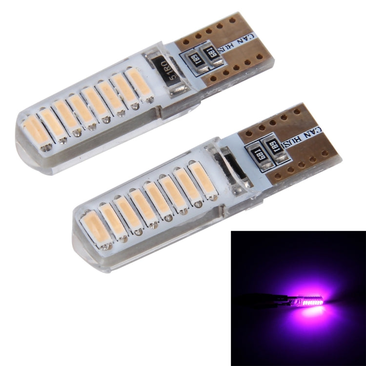 قطعتان من مصابيح LED T10 3 وات 16 SMD-4014 لإضاءة تخليص السيارة، تيار مستمر 12 فولت، 16 SMD-4014 LED