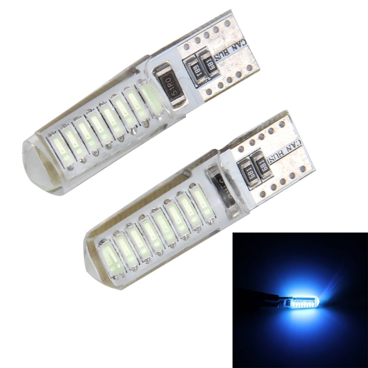 قطعتان من مصابيح LED T10 3 وات 16 SMD-4014 لإضاءة تخليص السيارة، تيار مستمر 12 فولت، 16 SMD-4014 LED