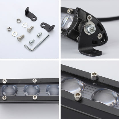 2 PCS 8 inch 18W 6000K IP67 1800ML Car Boat Marine Work Lights Spotlight LED Bulbs, DC 9-30V, 8 inch