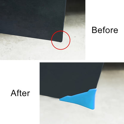 Universal Car Body Silicone Anti-collision Sticker Door corner Protector, Blue, Red, White, Black