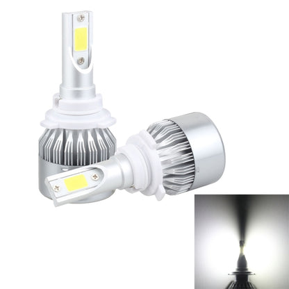 2 PCS 9006 18W 1800 LM 6000K IP68 Casnbus Constant Current Car LED Headlight with 2 COB Lamps, DC 9-36V, 9006