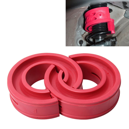 2 PCS Car Auto D Type Shock Absorber Spring Bumper Power Cushion Buffer, Spring Spacing: 22mm, Colloid Height: 43mm(Red), D  Type(Spring Spacing: 22mm, Height: 43mm)