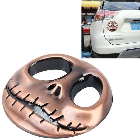 Skull Bone Shape Auto Sticker 3D Metal Fashion Car Stickers, Skull Bone, Skull Bone2, Skull Bone White, Skull Bone Yellow