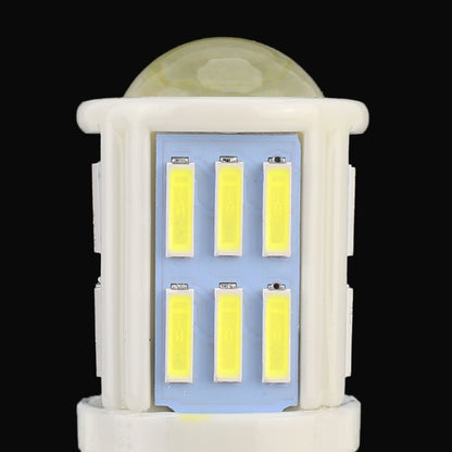 2 PCS 1156 / BA15S 4.5W DC 12V 6000K 290LM Car Auto Ceramics Turn Lights / Reversing Light 27LEDs SMD-7020 Lamps, with Projector Lens, 1156 / BA15S