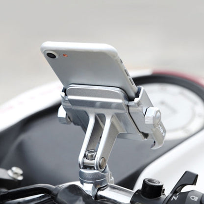 Motorcycle Handlebar Aluminum Alloy Phone Bracket, Suitable for 4-6 inch Device, Handlebar Aluminum Alloy