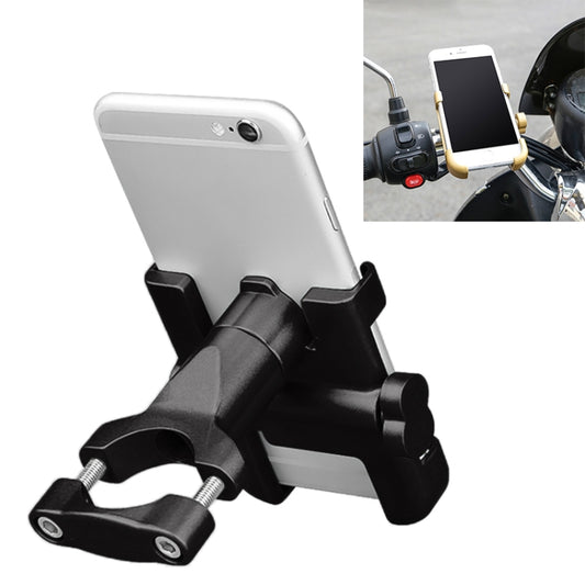 Motorcycle Handlebar Aluminum Alloy Phone Bracket, Suitable for 60-100mm Device, Handlebar Bracket for 60-100mm