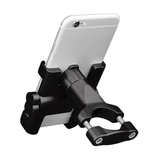 Motorcycle Handlebar Aluminum Alloy Phone Bracket, Suitable for 60-100mm Device, Handlebar Bracket for 60-100mm