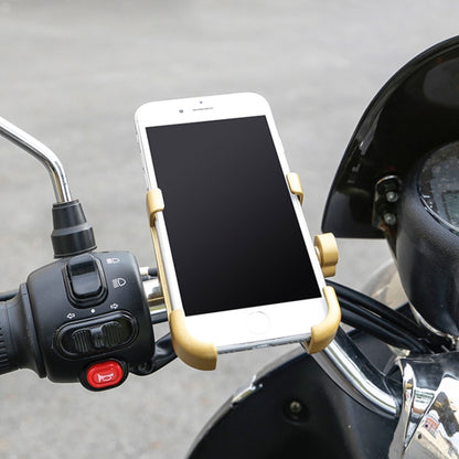 Motorcycle Handlebar Aluminum Alloy Phone Bracket, Suitable for 60-100mm Device, Handlebar Bracket for 60-100mm