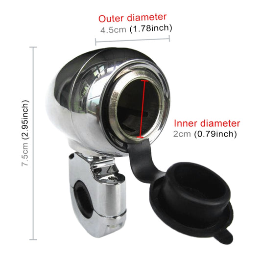 WUPP Motorcycle Multi-functional Cigarette Lighter Socket, Power Cable Length: 1.85m, Cigarette Lighter Socket