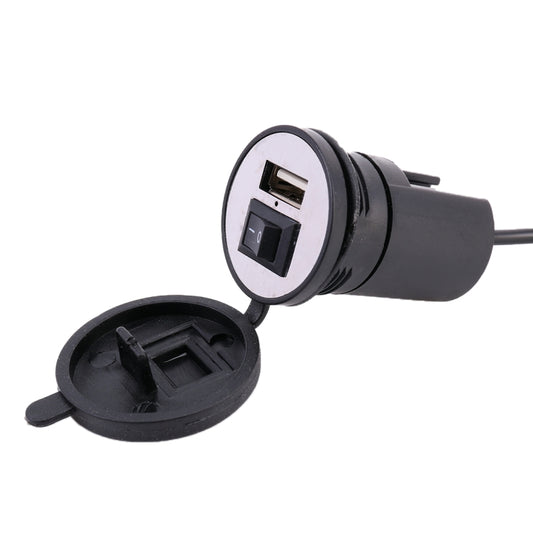Universal Motorcycle USB Phone Charger Fast Charging, Random Color Delivery, 2.1V  With  Switch