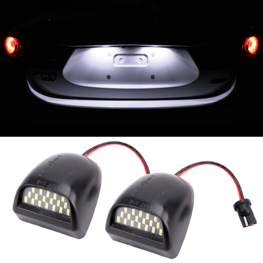 قطعتان من مصابيح لوحة ترخيص LED بجهد 12 فولت 3 وات 150 لومن 6000 كلفن، 18 مصباح LED SMD-4014 لسيارات شيفروليه