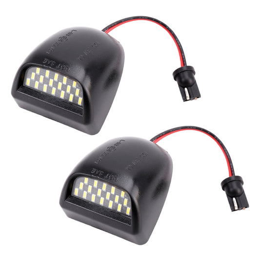 قطعتان من مصابيح لوحة ترخيص LED بجهد 12 فولت 3 وات 150 لومن 6000 كلفن، 18 مصباح LED SMD-4014 لسيارات شيفروليه