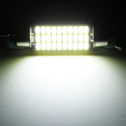 2 PCS 36mm DC12V / 1.5W / 6000K / 100LM 27LEDs SMD-3014 Car License Plate Light / Dome Light, 1.5W  36mm