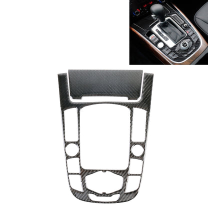 2 PCS Car Carbon Fiber Gear Panel Decorative Sticker for Audi A4L / A5 / Q5 2009-2016, Gear Panel (F)