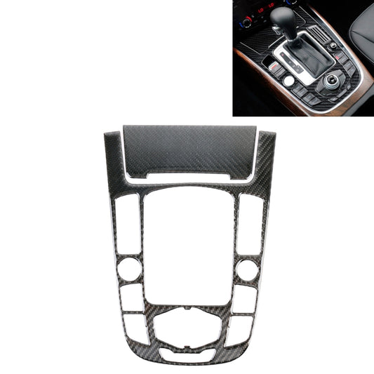 2 PCS Car Carbon Fiber Gear Panel Decorative Sticker for Audi A4L / A5 / Q5 2009-2016, Gear Panel (F)