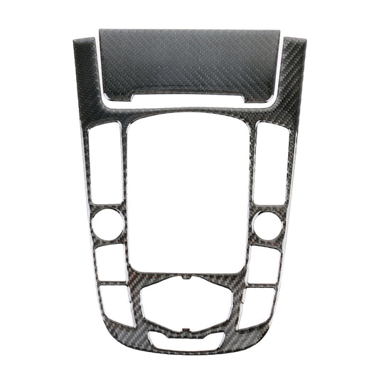 2 PCS Car Carbon Fiber Gear Panel Decorative Sticker for Audi A4L / A5 / Q5 2009-2016, Gear Panel (F)