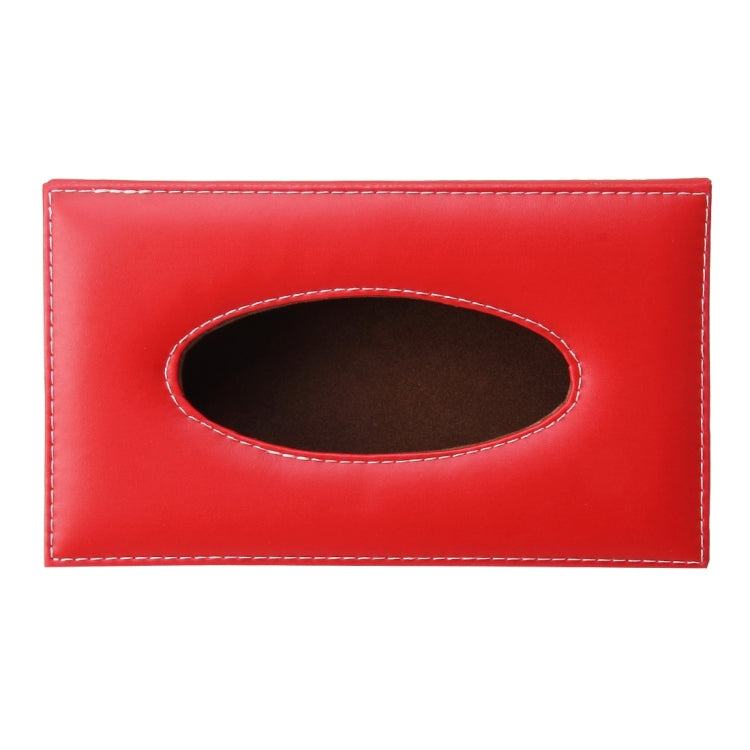 Universal Home Office Hotel Car Facial Tissue Box Case Holder Tissue Box Fashion and Simple Paper Napkin Bag (Not Include Napkin), Without Napkin (Black), Without Napkin(Red), Without Napkin(Brown)
