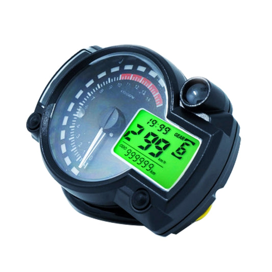 Universal Multi-functional Motorcycle Rotating Speed Mileage Gear Water Temperature Clock Meter Gauage, Clock Meter