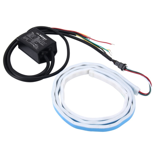 1.2m Car Auto Waterproof Universal Rear Colorful Flowing Light Tail Box Lights Red Light Brake Light Yellow Light Turn Signal Light LED Lamp Strip Tail Decoration, DC 9-30V, 1.2m