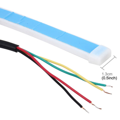 1.2m Car Auto Waterproof Universal Rear Colorful Flowing Light Tail Box Lights Red Light Brake Light Yellow Light Turn Signal Light LED Lamp Strip Tail Decoration, DC 9-30V, 1.2m